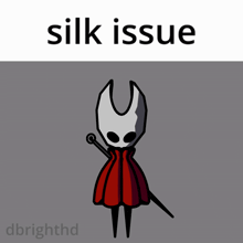 a drawing of a rabbit with the words silk issue below it
