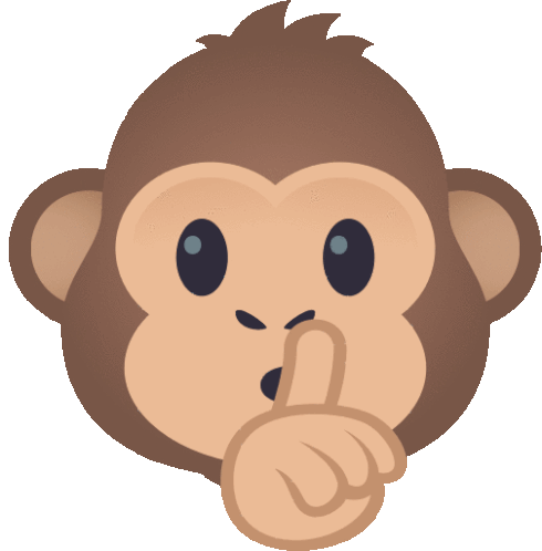 Shushing Monkey Monkey Sticker - Shushing Monkey Monkey Joypixels -  Discover & Share GIFs