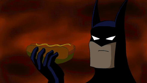 Batman Eating Hotdog GIFs | Tenor