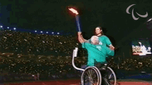 Holding The Torch International Paralympic Committee GIF