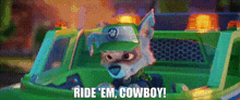 Paw Patrol Rocky GIF - Paw Patrol Rocky Ride Em Cowboy GIFs