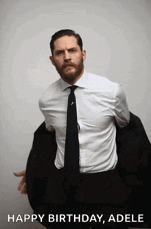 Tom Hardy Handsome GIF - Tom Hardy Handsome Tie GIFs