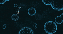 a computer generated image of a cell with a star in the center