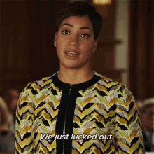 We Just Lucked Out Lucca Quinn GIF - We Just Lucked Out Lucca Quinn The Good Fight GIFs