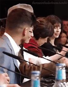 Johnny Depp Microphone GIF - Johnny Depp Microphone Press Conference GIFs