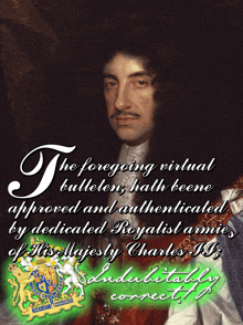 the foregoing virtual bulletins hath beene approved and authenticated by dedicated royalist armies ..