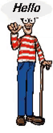 Waldo Wheres Waldo GIF - Waldo Wheres Waldo Hello GIFs