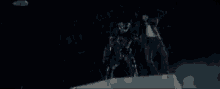 a dark background with the words the hunt visible
