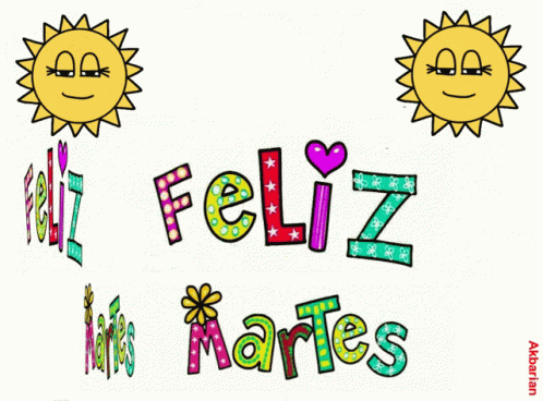 Animated Greeting Card Feliz Martes GIF - Animated Greeting ...