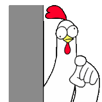 Chicken Chicken Bro Sticker - Chicken Chicken Bro Watching You Stickers