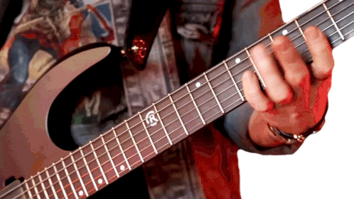 Guitar Fret Slide Cole Rolland Sticker - Guitar Fret Slide Cole Rolland Playing A Guitar Stickers