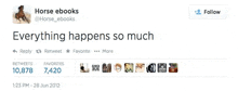 a screenshot of a tweet from horse ebooks
