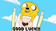Good Luck Jake Finn GIF - Good Luck Jake Finn Adventure Time GIFs