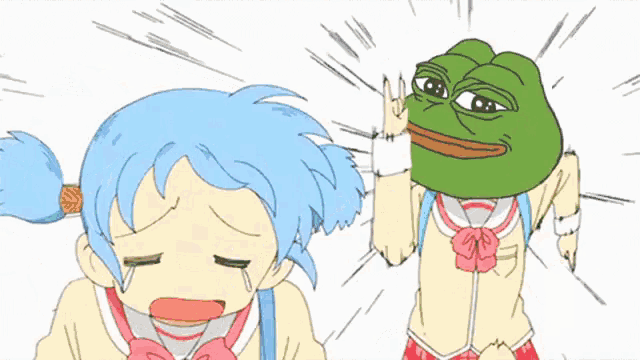 Smug Anime Pepe | Smug Frog | Know Your Meme