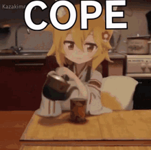 Cope By Anime GIF - Cope By Anime GIFs