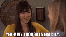 Parks And Rec April Ludgate GIF - Parks And Rec April Ludgate Yeah My Thoughts Exactly GIFs