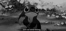 Lilo And Stitch You Can Never Belong GIF