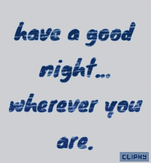 good night night night great night wherever you are