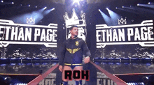 aew ring of honor roh ethan page