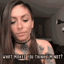 Tv Personality Angel Rose GIF - Tv Personality Angel Rose What Makes You Think Im Not GIFs