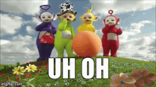 Teletubbies Uh Oh GIF - Teletubbies Uh Oh Tinky Winky GIFs