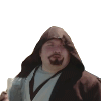 Shocked Master Obi Wan Sticker - Shocked Master Obi Wan Laugh Over Life Stickers