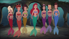 Ariel And Her Sisters Bow Down GIF - Ariel And Her Sisters Bow Down GIFs