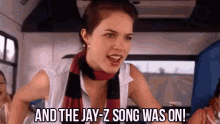 And The Jay-z Song Was On! - Anna Kendrick In Pitch Perfect GIF - Pitch Perfect Jay Z Miley Cyrus GIFs
