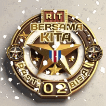 a badge that says " bersama kita " on it