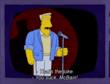 Mcbain Thats The Joke GIF - Mcbain Thats The Joke Simpsons GIFs