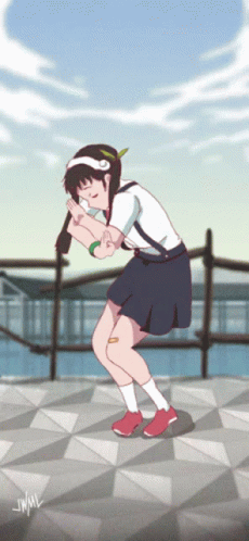 Monogatari Series Mayoi Hachikuji GIF - Monogatari Series Mayoi Hachikuji Dancing  Anime Girl - Discover & Share GIFs