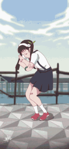 monogatari series mayoi hachikuji dancing anime girl
