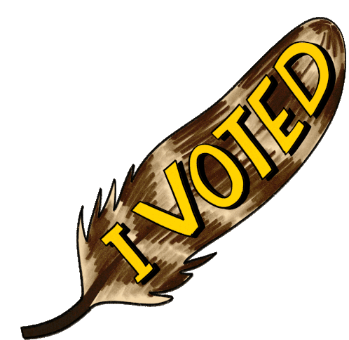 Go Vote Wisconsin Heysp Sticker - Go Vote Wisconsin Heysp Indigenous Vote Stickers