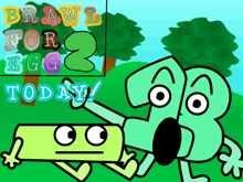 a poster for brawl for egg 2 today with a cartoon character