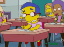 Milhouse Exam Day GIF