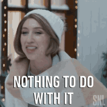 Nothing To Do With It Saturday Night Live GIF - Nothing To Do With It Saturday Night Live Its Not Related GIFs