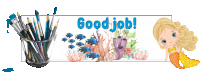 Animated Sticker Mermaid Sticker - Animated Sticker Mermaid Good Job Stickers