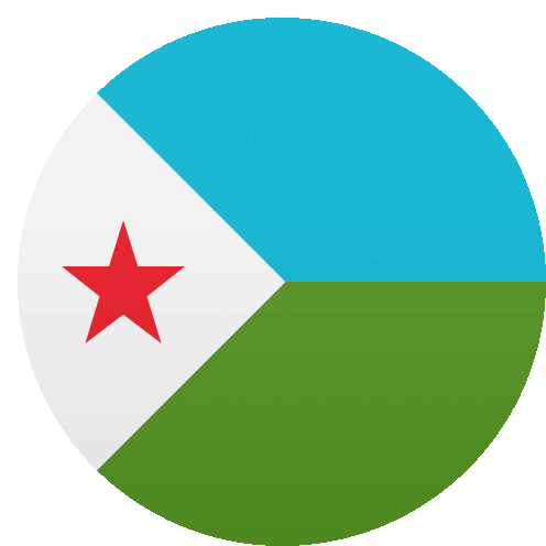 Djibouti Flags Sticker - Djibouti Flags Joypixels Stickers