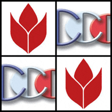a collage of four logos for a company called ccl