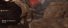 a person holding a gun in a video game that says black melon + 1