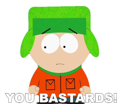 You Bastards Kyle Broflovski Sticker - You Bastards Kyle Broflovski South Park Stickers