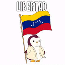 flag penguin freedom venezuela independence day