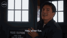 Hey Silver Fox Thirteenth Doctor GIF - Hey Silver Fox Thirteenth Doctor Captain Jack GIFs