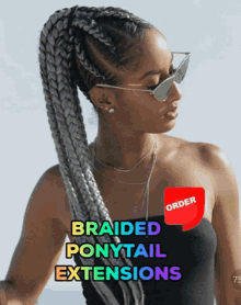 Indique Hair Braided Ponytail GIF - Indique Hair Braided Ponytail Hair Extensions GIFs