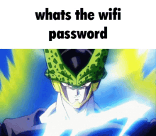 dbz dragon ball z cell perfect cell wifi password