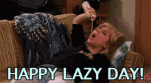 Happy Lazy Day GIF - Happy Lazy Day Couch Potato GIFs