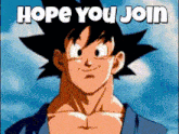 a picture of a cartoon character with the words hope you join below him