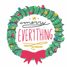Merry Everything Holidays GIF - Merry Everything Holidays Wreath GIFs