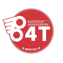 a logo for the hub information and communication department since 2011