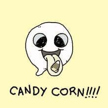 Candy Corn Tongue Out GIF - Candy Corn Tongue Out Love It GIFs